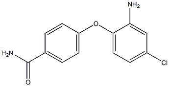 4-(2-amino-4-chlorophenoxy)benzamide,,结构式