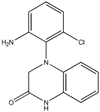 4-(2-amino-6-chlorophenyl)-1,2,3,4-tetrahydroquinoxalin-2-one,,结构式