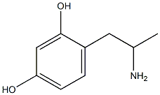 4-(2-aminopropyl)benzene-1,3-diol,,结构式