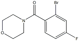 4-(2-bromo-4-fluorobenzoyl)morpholine Struktur