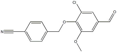 4-(2-chloro-4-formyl-6-methoxyphenoxymethyl)benzonitrile