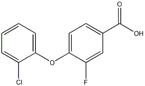 4-(2-chlorophenoxy)-3-fluorobenzoic acid,,结构式