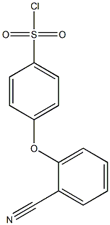 4-(2-cyanophenoxy)benzene-1-sulfonyl chloride,,结构式