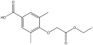 4-(2-ethoxy-2-oxoethoxy)-3,5-dimethylbenzoic acid Structure