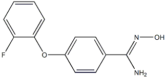 4-(2-fluorophenoxy)-N'-hydroxybenzene-1-carboximidamide|