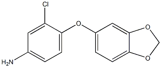 4-(2H-1,3-benzodioxol-5-yloxy)-3-chloroaniline Structure