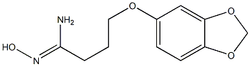 4-(2H-1,3-benzodioxol-5-yloxy)-N'-hydroxybutanimidamide Struktur