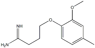 4-(2-methoxy-4-methylphenoxy)butanimidamide Structure