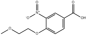 4-(2-methoxyethoxy)-3-nitrobenzoic acid 结构式