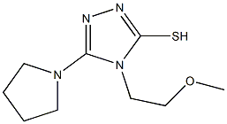 4-(2-methoxyethyl)-5-pyrrolidin-1-yl-4H-1,2,4-triazole-3-thiol Struktur