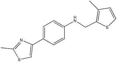 4-(2-methyl-1,3-thiazol-4-yl)-N-[(3-methylthiophen-2-yl)methyl]aniline