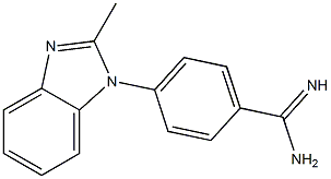 4-(2-methyl-1H-1,3-benzodiazol-1-yl)benzene-1-carboximidamide Structure