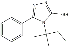 4-(2-methylbutan-2-yl)-5-phenyl-4H-1,2,4-triazole-3-thiol,,结构式