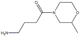 4-(2-methylmorpholin-4-yl)-4-oxobutan-1-amine,,结构式