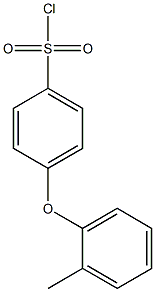 4-(2-methylphenoxy)benzene-1-sulfonyl chloride Struktur