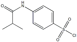 4-(2-methylpropanamido)benzene-1-sulfonyl chloride Struktur