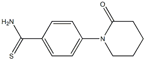 4-(2-oxopiperidin-1-yl)benzenecarbothioamide Struktur