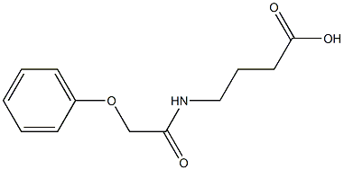 4-(2-phenoxyacetamido)butanoic acid Structure