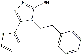 4-(2-phenylethyl)-5-(thiophen-2-yl)-4H-1,2,4-triazole-3-thiol Structure