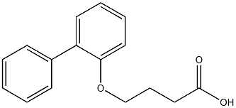 4-(2-phenylphenoxy)butanoic acid Struktur