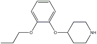 4-(2-propoxyphenoxy)piperidine 化学構造式