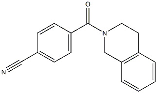 4-(3,4-dihydroisoquinolin-2(1H)-ylcarbonyl)benzonitrile,,结构式