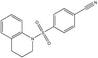4-(3,4-dihydroquinolin-1(2H)-ylsulfonyl)benzonitrile Structure