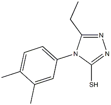 4-(3,4-dimethylphenyl)-5-ethyl-4H-1,2,4-triazole-3-thiol Structure