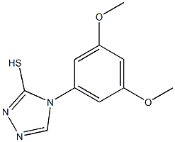 4-(3,5-dimethoxyphenyl)-4H-1,2,4-triazole-3-thiol 结构式