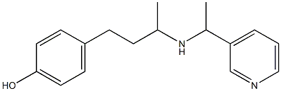 4-(3-{[1-(pyridin-3-yl)ethyl]amino}butyl)phenol Structure