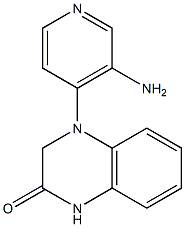 4-(3-aminopyridin-4-yl)-1,2,3,4-tetrahydroquinoxalin-2-one,,结构式