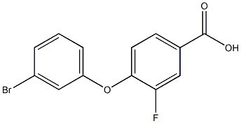4-(3-bromophenoxy)-3-fluorobenzoic acid,,结构式