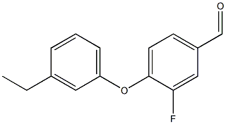 4-(3-ethylphenoxy)-3-fluorobenzaldehyde Struktur