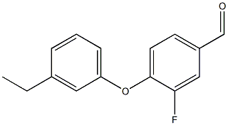 4-(3-ethylphenoxy)-3-fluorobenzaldehyde Structure