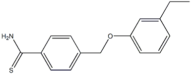 4-(3-ethylphenoxymethyl)benzene-1-carbothioamide Struktur