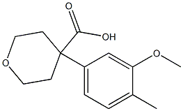 4-(3-methoxy-4-methylphenyl)oxane-4-carboxylic acid
