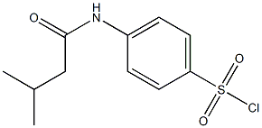 4-(3-methylbutanamido)benzene-1-sulfonyl chloride Structure