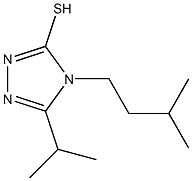 4-(3-methylbutyl)-5-(propan-2-yl)-4H-1,2,4-triazole-3-thiol Struktur