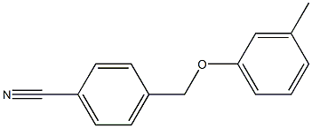 4-(3-methylphenoxymethyl)benzonitrile 化学構造式