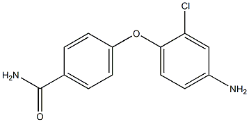 4-(4-amino-2-chlorophenoxy)benzamide 化学構造式