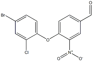 4-(4-bromo-2-chlorophenoxy)-3-nitrobenzaldehyde Structure