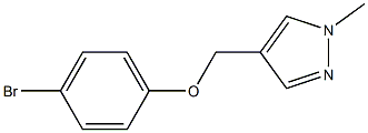 4-(4-bromophenoxymethyl)-1-methyl-1H-pyrazole Struktur