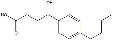 4-(4-butylphenyl)-4-hydroxybutanoic acid Structure