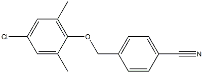 4-(4-chloro-2,6-dimethylphenoxymethyl)benzonitrile,1040023-53-7,结构式