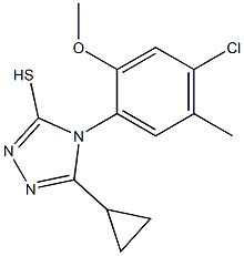 4-(4-chloro-2-methoxy-5-methylphenyl)-5-cyclopropyl-4H-1,2,4-triazole-3-thiol