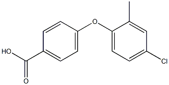 4-(4-chloro-2-methylphenoxy)benzoic acid 化学構造式