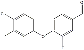 4-(4-chloro-3-methylphenoxy)-3-fluorobenzaldehyde Structure