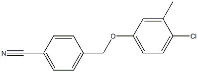 4-(4-chloro-3-methylphenoxymethyl)benzonitrile Structure