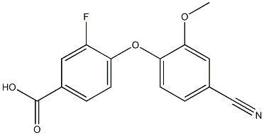 4-(4-cyano-2-methoxyphenoxy)-3-fluorobenzoic acid Structure