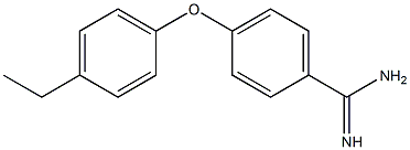 4-(4-ethylphenoxy)benzene-1-carboximidamide Struktur